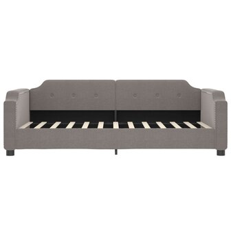Slaapbank 100x200 cm stof taupe 3