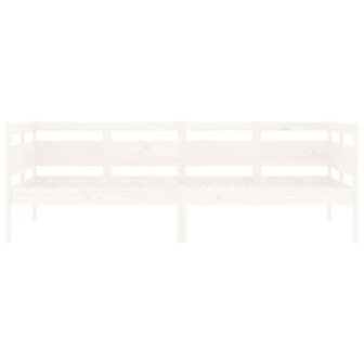 Slaapbank massief grenenhout wit 90x190 cm 5