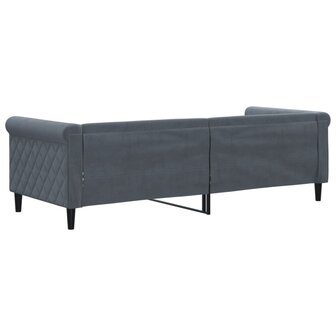 Slaapbank 80x200 cm fluweel donkergrijs 5