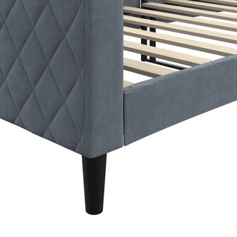 Slaapbank 80x200 cm fluweel donkergrijs 6