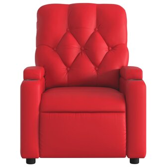 Massagestoel verstelbaar kunstleer rood 7