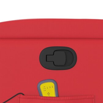 Massagestoel verstelbaar kunstleer rood 10
