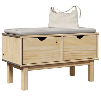 Gangbankje OTTA 80x40x45 cm massief grenenhout 1