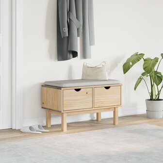 Gangbankje OTTA 80x40x45 cm massief grenenhout 3