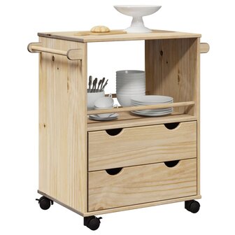 Keukentrolley OTTA 71x45x80 cm massief grenenhout 1