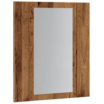Badkamerspiegelkast LED 40x12x45 cm bewerkt hout oud hout 6
