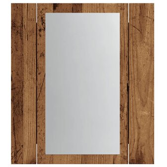Badkamerspiegelkast LED 40x12x45 cm bewerkt hout oud hout 7