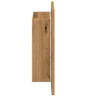 Badkamerspiegelkast LED 40x12x45 cm bewerkt hout artisan eiken 9