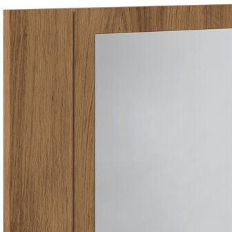 Badkamerspiegelkast LED 40x12x45 cm bewerkt hout artisan eiken 12