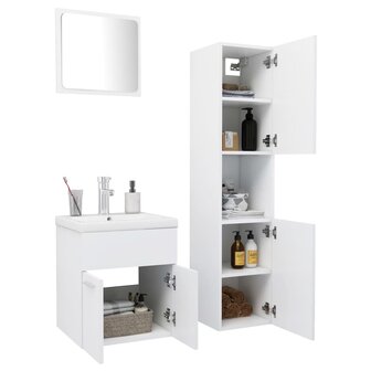 Badkamermeubelset spaanplaat wit 3