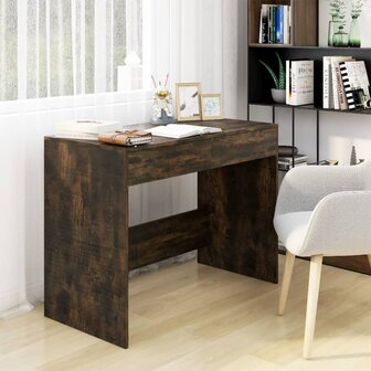 Bureau 101x50x76,5 cm spaanplaat gerookt eikenkleurig 1