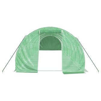 Tuinkas met stalen frame 30 m&sup2; 10x3x2 m groen 4