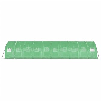 Tuinkas met stalen frame 30 m&sup2; 10x3x2 m groen 5