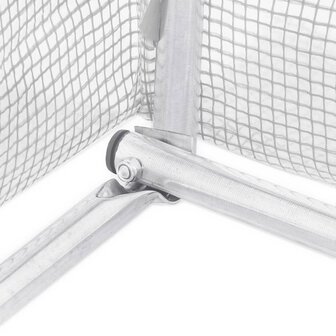 Tuinkas met stalen frame 12 m&sup2; 4x3x2 m wit 11