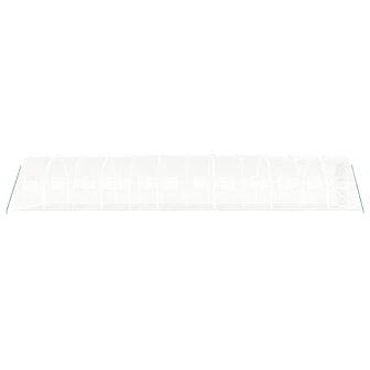 Tuinkas met stalen frame 36 m&sup2; 12x3x2 m wit 5