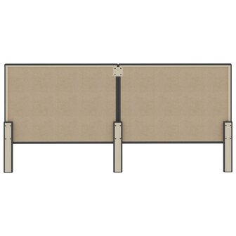 Hoofdbord 200x200 cm stof donkergrijs  5
