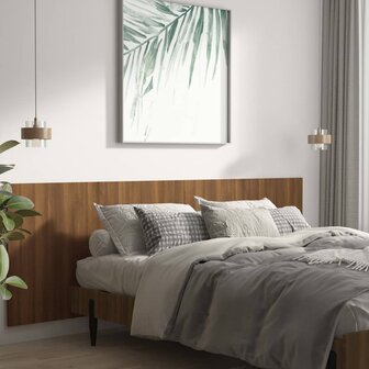 Hoofdbord wandmodel 240x1,5x80 cm bewerkt hout bruin eikenkleur 3