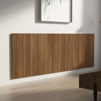 Hoofdbord wandmodel 240x1,5x80 cm bewerkt hout bruin eikenkleur 4