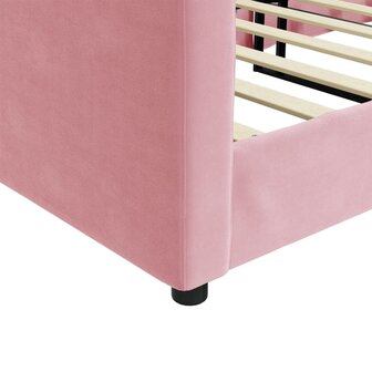 Slaapbank 100x200 cm fluweel roze 6