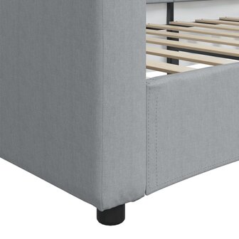 Slaapbank 90x200 cm stof lichtgrijs 6