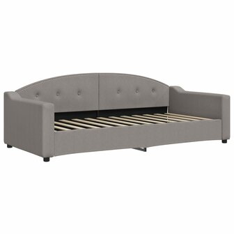 Slaapbank 90x200 cm stof taupe 2