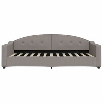 Slaapbank 90x200 cm stof taupe 3