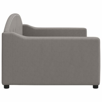 Slaapbank 90x200 cm stof taupe 4