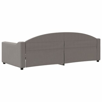 Slaapbank 90x200 cm stof taupe 5