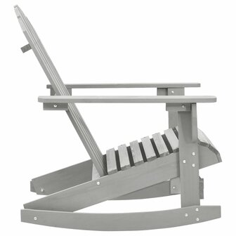 Tuinschommelstoel hout grijs 3