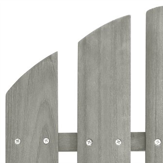 Tuinschommelstoel hout grijs 5
