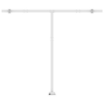 Luifel automatisch met LED en windsensor 300x250 cm blauw wit 8