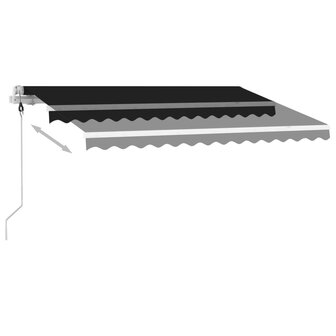 Luifel automatisch met LED en windsensor 300x250 cm antraciet 4