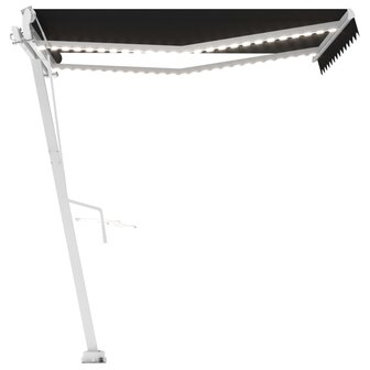 Luifel automatisch met LED en windsensor 300x250 cm antraciet 7