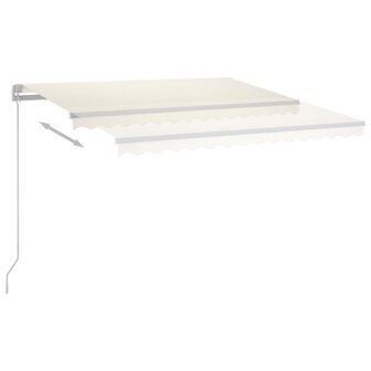 Luifel automatisch met LED en windsensor 3x2,5 m cr&egrave;mekleurig 4
