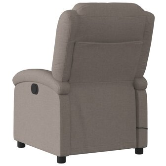 Massagestoel verstelbaar stof taupe 6