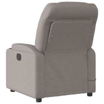 Massagestoel verstelbaar stof taupe 6