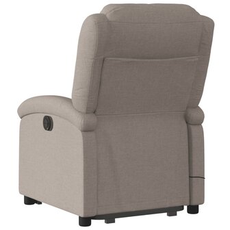 Sta-op-massagestoel verstelbaar stof taupe 5