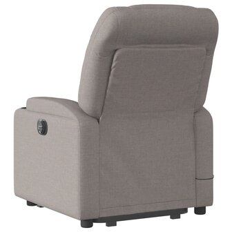 Sta-op-massagestoel verstelbaar stof taupe 5