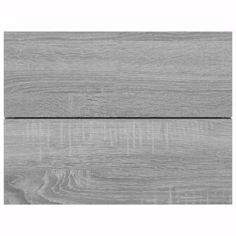 Nachtkastje 40x30x30 cm bewerkt hout grijs sonoma eikenkleurig 4