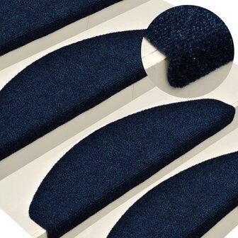Trapmatten zelfklevend 5 st 56x17x3 cm naaldvilt marineblauw 1