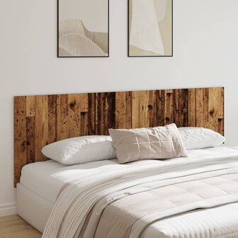 Hoofdbord wandmodel 240x1,5x80 cm bewerkt hout oud houtkleurig 1