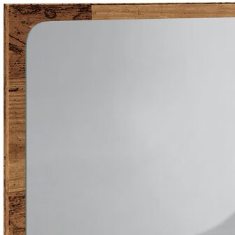Badkamerspiegel met LED 60x8,5x38 cm oud houtkleurig 9