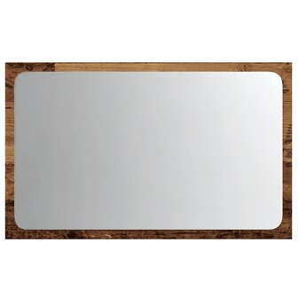Badkamerspiegel met LED 60x8,5x38 cm artisanaal eikenkleurig 6