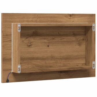 Badkamerspiegel met LED 60x8,5x38 cm artisanaal eikenkleurig 8