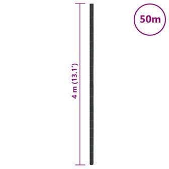 Worteldoek 4x50 m polypropeen zwart 8