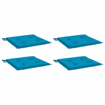 Tuinstoelkussens 4 st 40x40x3 cm oxford stof blauw 3