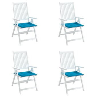 Tuinstoelkussens 4 st 40x40x3 cm oxford stof blauw 4