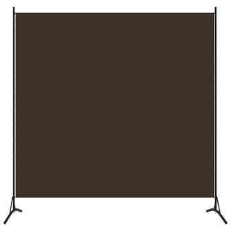 Kamerscherm met 1 paneel 175x180 cm bruin 1