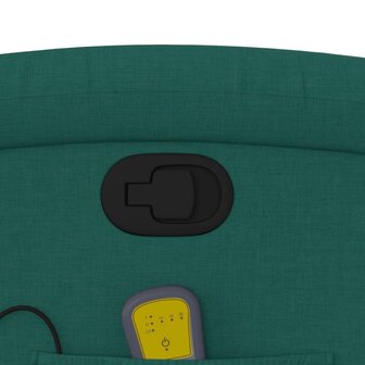 Massagestoel verstelbaar stof donkergroen 10