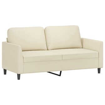 2-delige Loungeset met kussens kunstleer cr&egrave;me 4